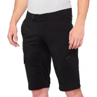 100% short de cyclisme 100% homme Ridecamp , noir, 34
