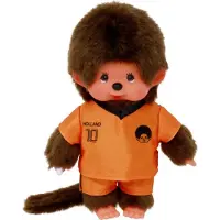 Monchhichi peluche garçon football 20cm - jouet sportif