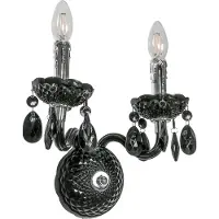 ITALUX Applique LED Whiz classic noir A.90690/2BL