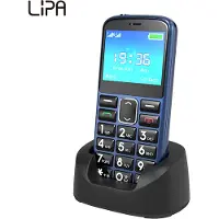 Lipa F70 Seniorenhandy 4G - Téléphone pour seniors - Chargement rapide via USB-C - Batterie - Bluetooth - Appareil photo - Touche d'appel d'urgence SOS - Grandes touches