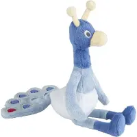 Happy horse Doudou paon Polly 31cm bleu - peluche douce pour bébé