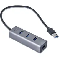 ITEC i-tec Metal U3HUBMETAL403 Hub d'interface USB 3.2 Gen 1 (3.1 Gen 1) Type-A 5000 Mbit/s Gris