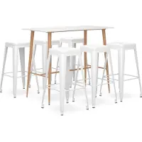 Syfax Ensemble de bar 7 pcs Blanc