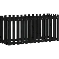 Syfax Lit surélevé de jardin design de clôture 150x50x70cm pin massif