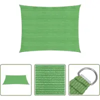 The Living Store Voile d'ombrage 160 g/m² vert clair 5x6 m HDPE