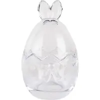 Clayre & Eef Pot en verre Oeuf Ø 8x14 cm Verre transparent
