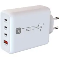 Techly Ladegerät USB-C 1-2-3/USB-A 140W