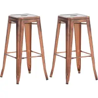 CLP lot de 2 tabourets de bar Joshua