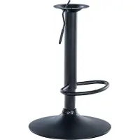 CLP Structure de remplacement pour tabouret de bar, dimensions 8 x 8 cm, couleur noire