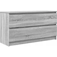 vidaXL Armoire TV Gris Sonoma 100x35x54 cm Bois composite