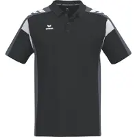 Erima Celebrate 125 Polo Fonction Noir/Gris Ardoise - XS