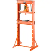 Vevor Presse d'atelier hydraulique 20 tonnes (cadre H) avec plateau de pression et support triangulaire (course max. du cylindre 145 mm) pour le pliage, le dressage et le poinçonnage