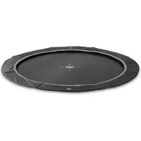 Exit InTerra Trampoline Sportive ø305cm – Au niveau du sol – Rond – pour Enfants – Noir