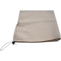 Mendler Housse De Protection Pour Parasol En Aluminium N23 2x3m, Housse Cover Avec Cordon De Serrage Crème