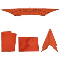 Mendler Housse De Rechange Pour Parasol En Bois Florida 2x3m, Housse De Parasol De Jardin Terracotta