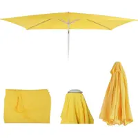Mendler Toile De Rechange Pour Parasol N23 2x3m Rectangulaire Tissu/Textile 4,5kg Jaune