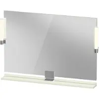 Duravit Sivida miroir, chrome, 1050x36x650mm, éclairage à poser, interrupteur à détecteur, raccordement au réseau, SV7423010HH0000