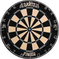 HOME DELUXE - Jeu de fléchettes FINISH - Moderne, couleur : noir, gris, bleu I Entourage pour jeu de fléchettes Entourage pour cible de fléchettes Anneau de récupération Cible de fléchettes