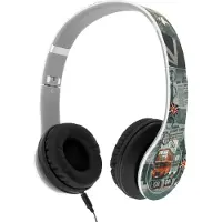 Akashi , casque avec microphone intégré, design londonien, couleur noire