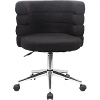 SVITA CLOUD Chaise de bureau Chaise de bureau réglable en hauteur avec roulettes Noir