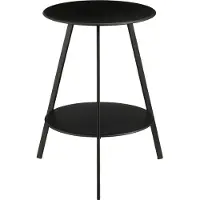 Mica Decorations Table de jardin Seatle - 46x46x58 cm - Fer - Noir