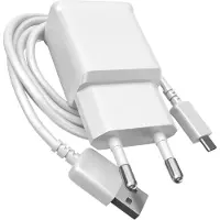 Samsung Adaptateur secteur , 8W, avec câble USB / USB-C, blanc