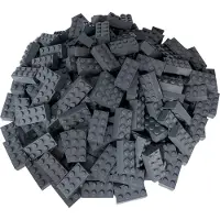 LEGO Briques 2x4 Gris foncé - 3001 NOUVEAU ! Quantité 250x