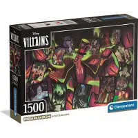 Clementoni , le Puzzle européen Made in Italie Puzzle Méchants Disney - 1500 pièces
