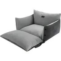 Nobby 2 en 1 Lit et tapis confort Alin gris pour chiens