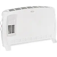 Argoclima Jazz T Chauffage électrique 2000W 3 niveaux blanc avec turbo et minuterie