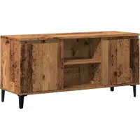 Syfax Meuble TV vieux bois 102x35x50 cm bois d'ingénierie