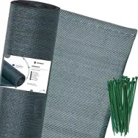 Springos Filet d'ombrage Filet d'ombrage 90% 1,5 x 50 m Clôture de protection visuelle