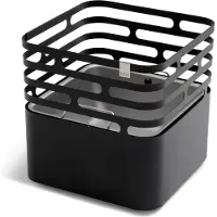 Höfats CUBE Corbeille à feu Tabouret noir