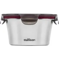 Cuitisan NO.4, 410ml, boîte de conservation ronde en inox, série Flora, inoxydable