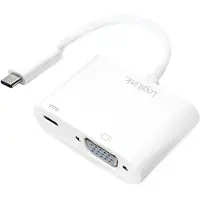 Logilink Adaptateur de charge USB-C - VGA, blancá