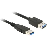 DeLOCK - Rallonge de câble USB - USB type A (M) pour USB type A (F) - USB 3.0 - 50 cm - noir