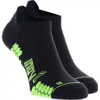 inov-8 Trailfly Low Sock 000998-BKGN-01, chaussettes de sport, unisexe, noir, taille : 43-47