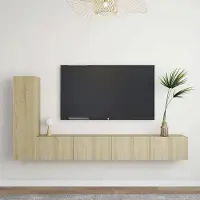 Prolenta Maison Exclusive - Ensemble de meubles TV 3 pcs Chêne sonoma Bois d'ingénierie