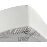 Douceur d'intérieur Drap housse - - percale - Percale de Coton 78fils - 190x140cm - Blanc