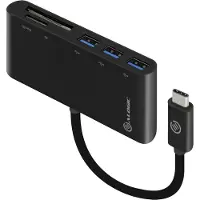 Alogic UC3ACR Adapter USB-C MultiPort Card Reader USB 3.0 schwarz