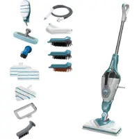 Black & Decker Bhsm1610dsm 0.5l 1600w Steam Mop Argenté One Size / EU Plug 220V