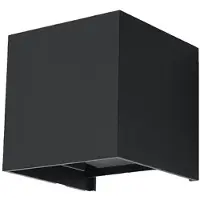 Sollux Applique LUCA noir LED IP54 1xLED 7W aluminium 10x10x10cm