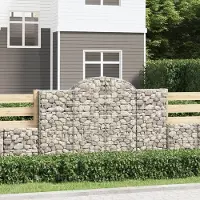 Prolenta Maison Exclusive - Paniers à gabions arqués 18 pcs 200x30x120/140 cm Fer galvanisé