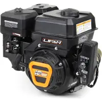 Wiltec LIFAN KP230E Moteur essence – 415 x 380 x 380 mm – 4,8 kW (6,5 CV) – 223 ccm – 4 temps, 3,6 L, 19,05 mm – OHV, 9,5:1 – Monocylindre Lanceur électrique – pour Plaque vibrante et Engin Chantier