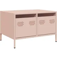 Syfax Meuble TV rose 68x50x43,5 cm acier laminé à froid