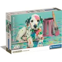Clementoni Puzzle CLE 500 Compact Le Dalmatien drôle 35545