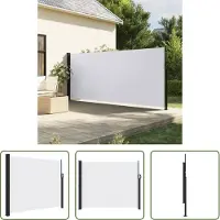 The Living Store Store latéral extensible blanc 160x600 cm