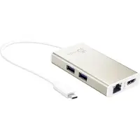 J5 create JCA374, USB-C Multi-Adapter - HDMI/Ethernet/USB 3.1 HUB/PD 2.0, 3840 x 2160 pixels