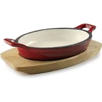 Lacor Magma Red Casserole ovale rouge antique