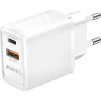 Akashi Charg/sect/intel Usb-c/usb 20w Gan Blanc -